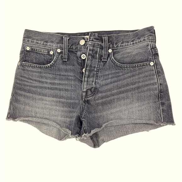 Madewell hi rise buttonFly  frayed denim shorts - Picture 1 of 9